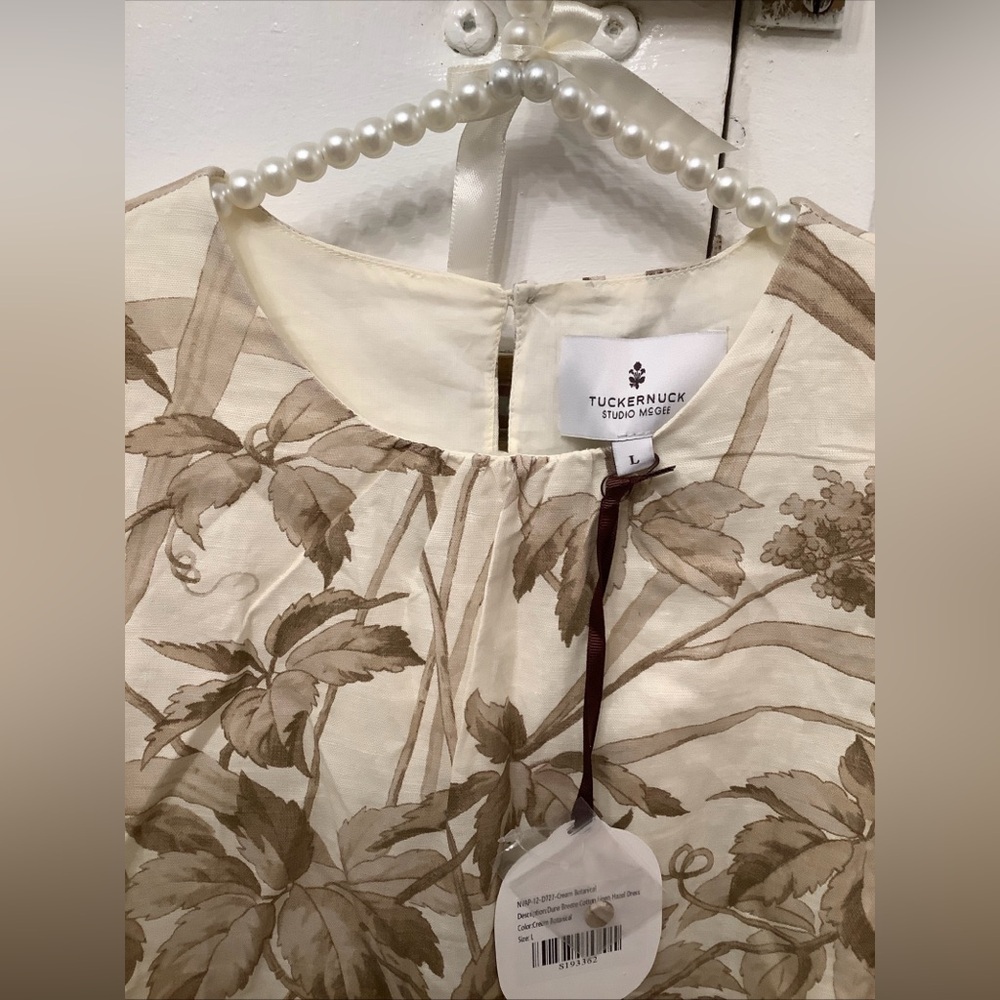 TUCKERNUCK X STUDIO MCGEE Dune Breeze Cotton Linen Hazel Dress Sz. Large NWT​​​ - Picture 6 of 16